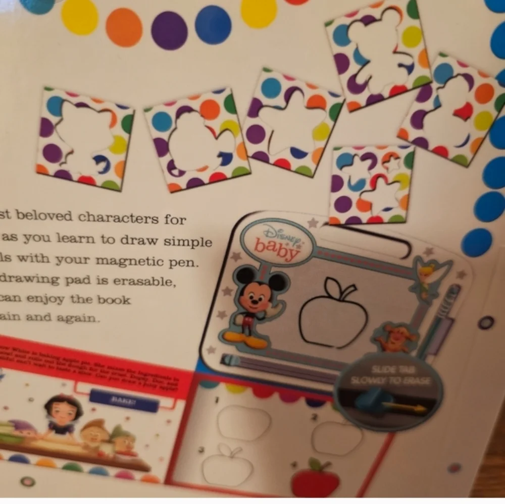 Disney Baby Read & Doodle - Learning resources for kids, a magnetic drawing pad
